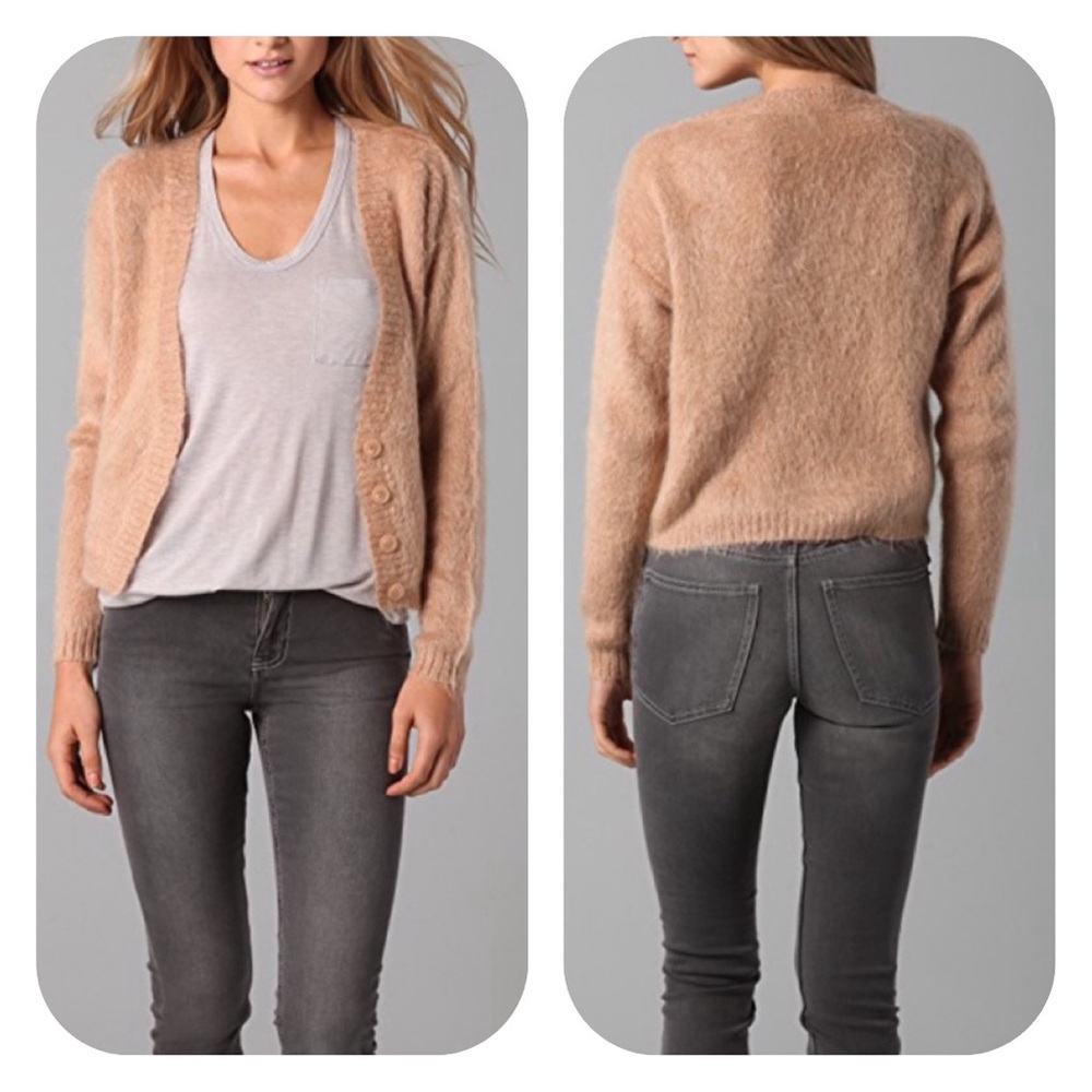 Cheap Monday S Kaelen 45% mohair cardigan